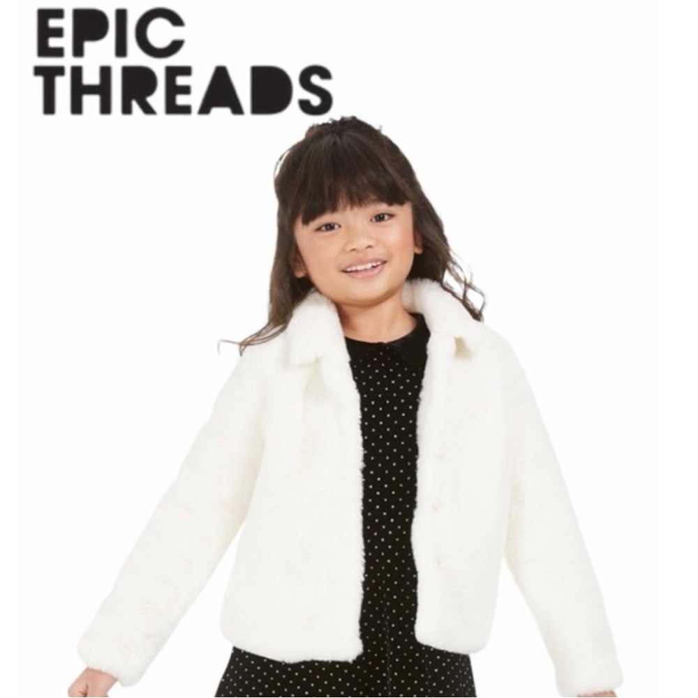 Faux Fur jacket Epic Threads girls